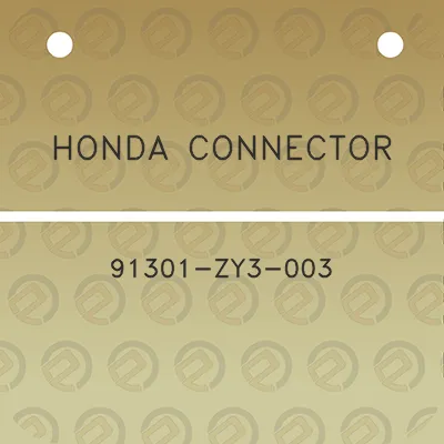 honda-connector-91301-zy3-003