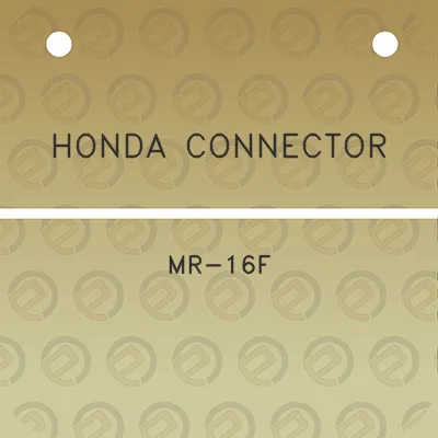 honda-connector-mr-16f