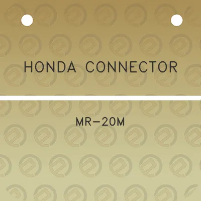 honda-connector-mr-20m