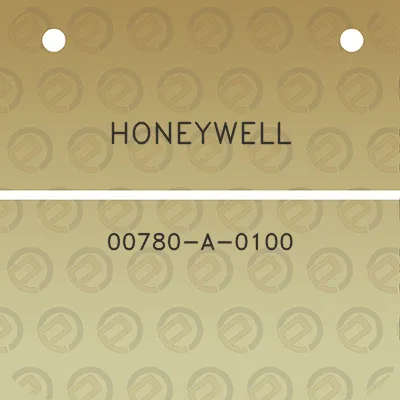 honeywell-00780-a-0100