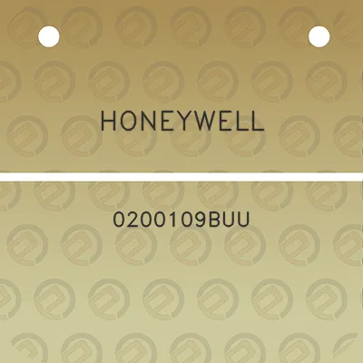 honeywell-0200109buu