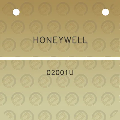 honeywell-02001u