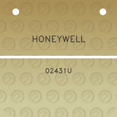 honeywell-02431u