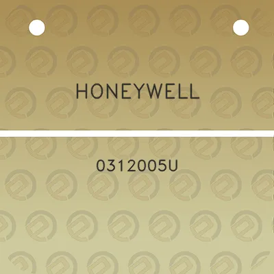 honeywell-0312005u