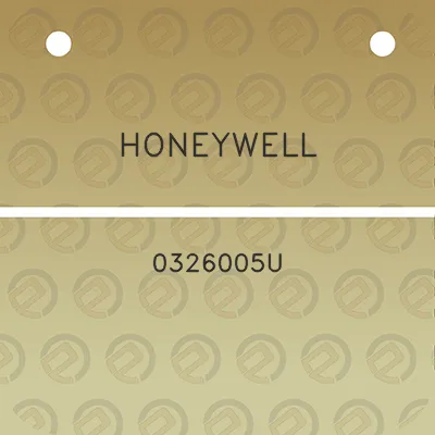 honeywell-0326005u