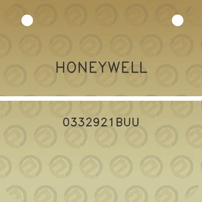 honeywell-0332921buu