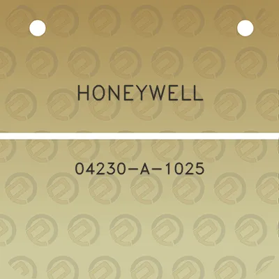 honeywell-04230-a-1025