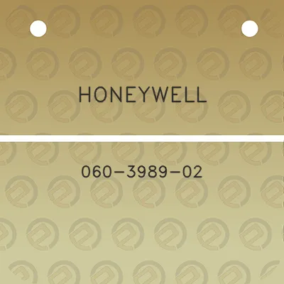 honeywell-060-3989-02