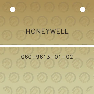 honeywell-060-9613-01-02