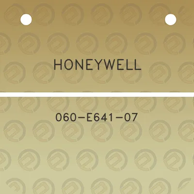 honeywell-060-e641-07