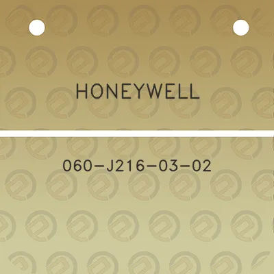 honeywell-060-j216-03-02