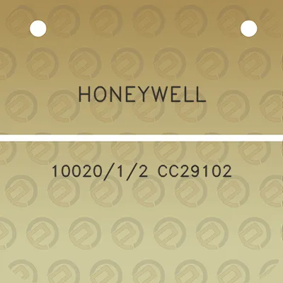 honeywell-1002012-cc29102