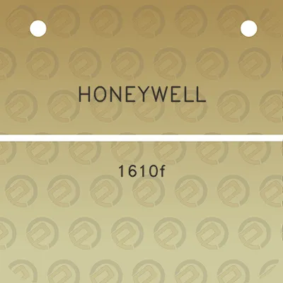 honeywell-1610f