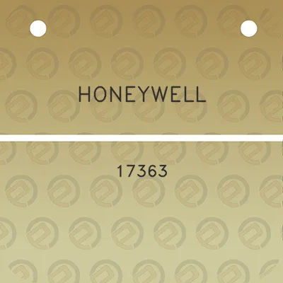 honeywell-17363