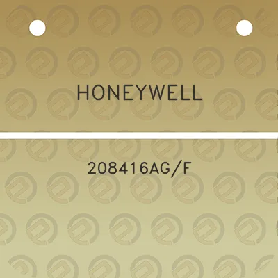 honeywell-208416agf