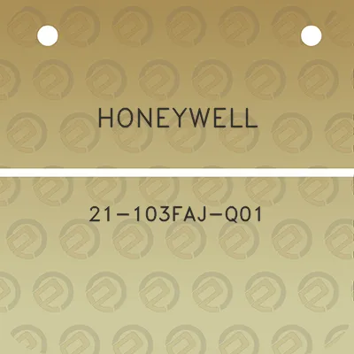 honeywell-21-103faj-q01