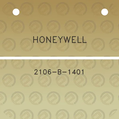 honeywell-2106-b-1401