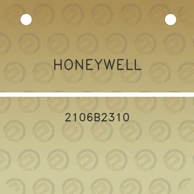 honeywell-2106b2310