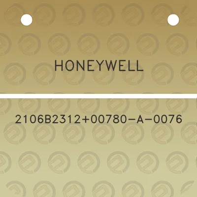 honeywell-2106b231200780-a-0076