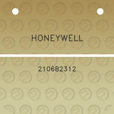 honeywell-2106b2312