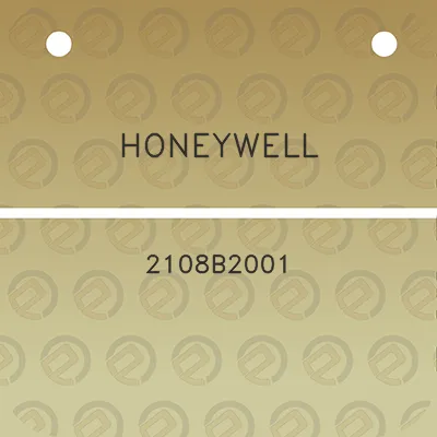 honeywell-2108b2001