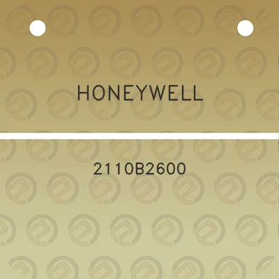 honeywell-2110b2600