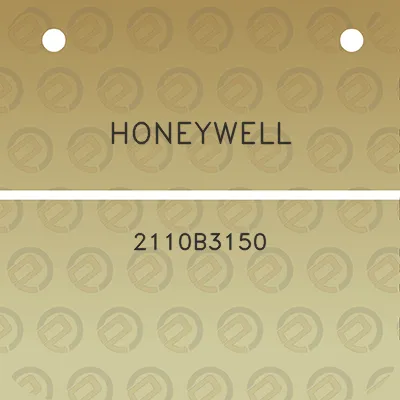 honeywell-2110b3150