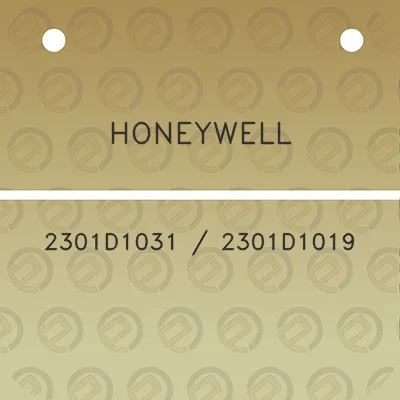 honeywell-2301d1031-2301d1019