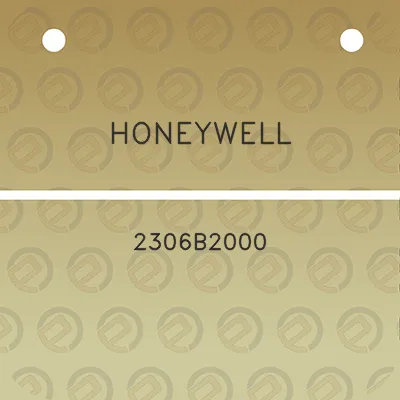 honeywell-2306b2000