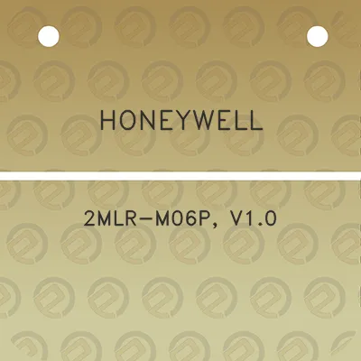 honeywell-2mlr-m06p-v10