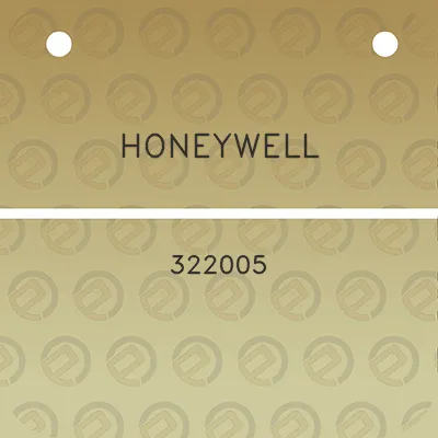 honeywell-322005