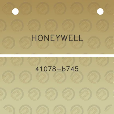 honeywell-41078-b745