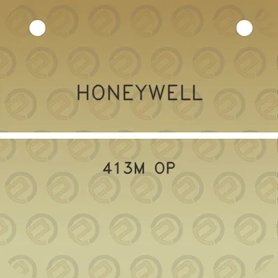 honeywell-413m-op