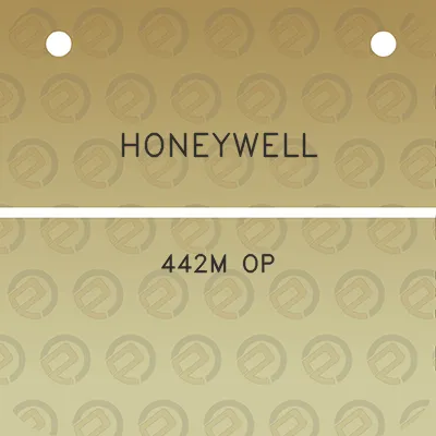 honeywell-442m-op