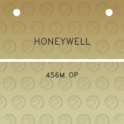 honeywell-456m-op