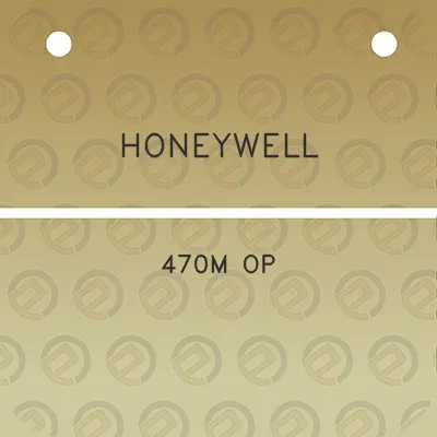 honeywell-470m-op