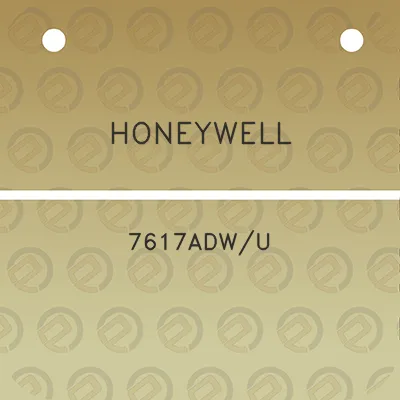 honeywell-7617adwu