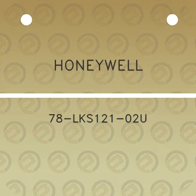 honeywell-78-lks121-02u