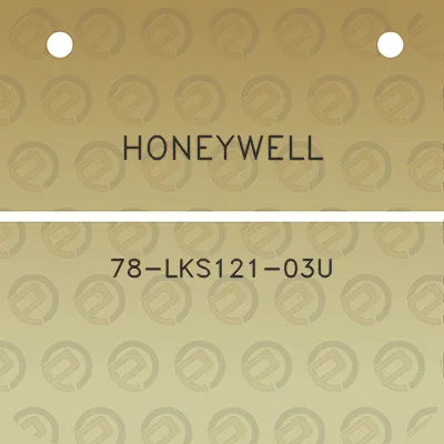 honeywell-78-lks121-03u