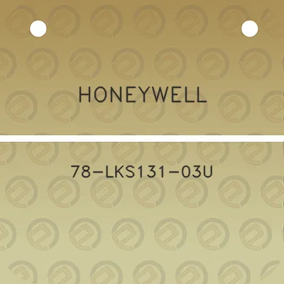 honeywell-78-lks131-03u