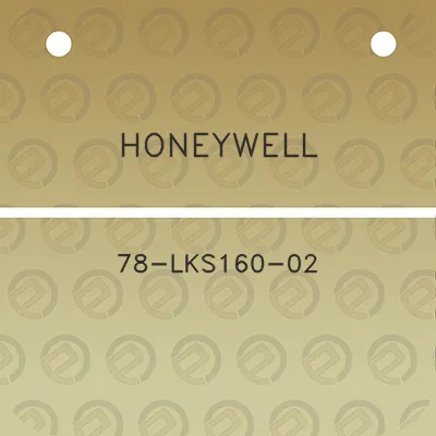 honeywell-78-lks160-02