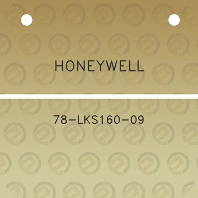 honeywell-78-lks160-09