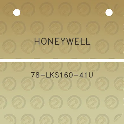 honeywell-78-lks160-41u