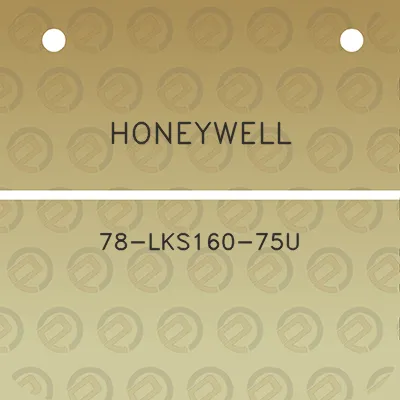 honeywell-78-lks160-75u