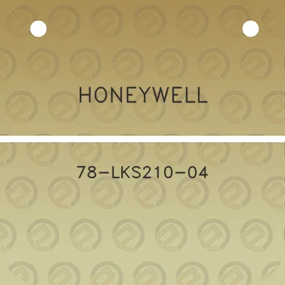 honeywell-78-lks210-04