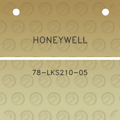 honeywell-78-lks210-05