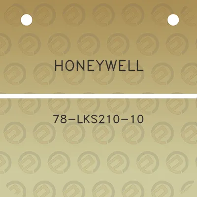 honeywell-78-lks210-10