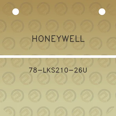 honeywell-78-lks210-26u