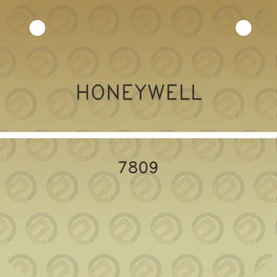 honeywell-7809