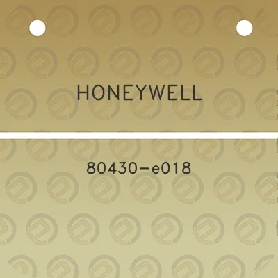 honeywell-80430-e018